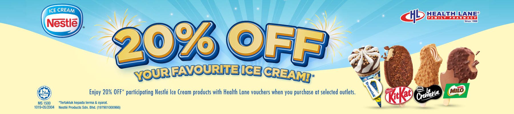 Nestlé Ice Cream x Health Lane Pharmacy